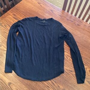 Vince Womens Pima Cotton & Modal Long Sleeve Top